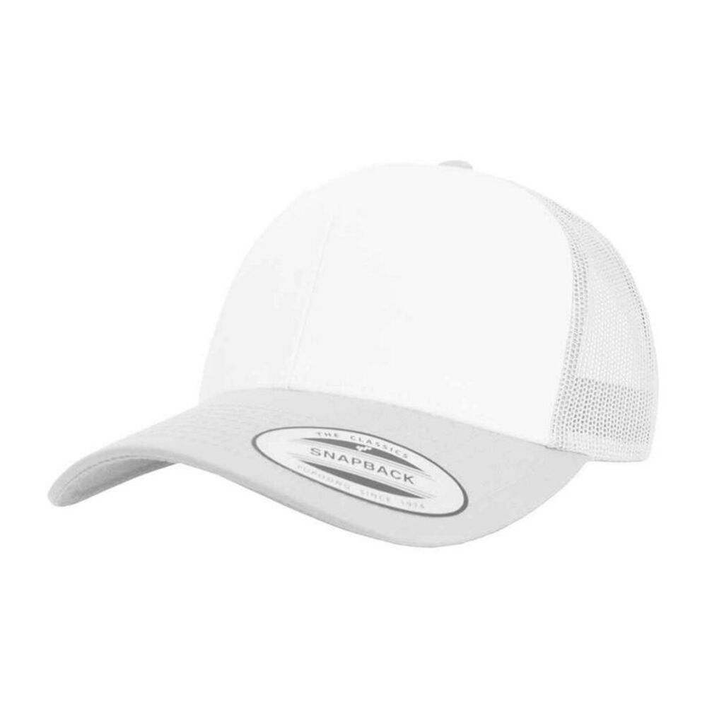Flexfit Retro Trucker Cap / Silver/White